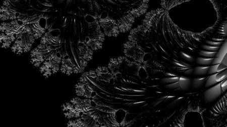 Abstract Computer generated Fractal design. A fractal is a never-ending pattern. Fractals are infinitely complex patterns that are self-similar across different scales.の写真素材