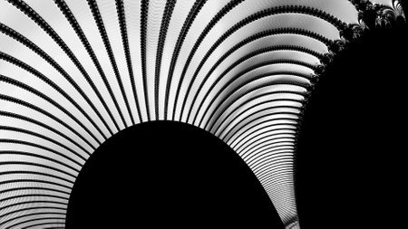 Abstract Computer generated Fractal design. A fractal is a never-ending pattern. Fractals are infinitely complex patterns that are self-similar across different scales.の写真素材