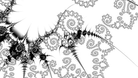 Abstract Computer generated Fractal design. A fractal is a never-ending pattern. Fractals are infinitely complex patterns that are self-similar across different scales.の写真素材