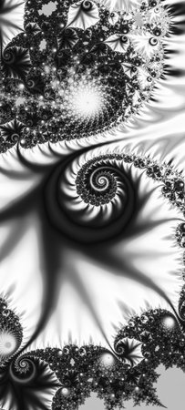 Abstract fractal. Fractal art background for creative design. Decoration for wallpaper, desktop, poster, cover booklet. Print for clothes, t-shirt. Creative illustration for designの写真素材