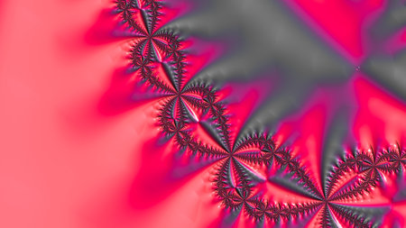 Abstract Computer generated Fractal design. A fractal is a never-ending pattern. Fractals are infinitely complex patterns that are self-similar across different scales.の写真素材