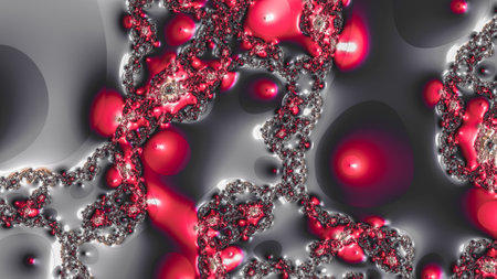 Abstract Computer generated Fractal design. A fractal is a never-ending pattern. Fractals are infinitely complex patterns that are self-similar across different scales.の写真素材