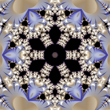 Abstract fractal. Fractal art background for creative design. Decoration for wallpaper, desktop, poster, cover booklet. Print for clothes, t-shirt. Creative illustration for designの写真素材