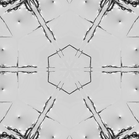 Abstract fractal kaleidoscope background. Beautiful multicolor kaleidoscope texture. Unique kaleidoscope design.の写真素材