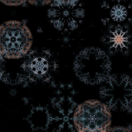 Abstract fractal. Fractal art background for creative design. Decoration for wallpaper, desktop, poster, cover booklet. Print for clothes, t-shirt. Creative illustration for designの写真素材