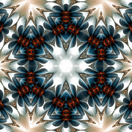 Kaleidoscopic wallpaper tiles. Background or texture(You can find more templates and textures in my portfolio)の写真素材