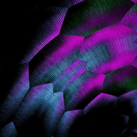 Abstract background with hexagons. 3d rendering, 3d illustration.