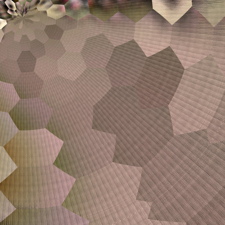 abstract background with hexagons in beige and brown colors.の写真素材