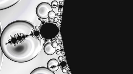 Abstract fractal. Fractal art background for creative design. Decoration for wallpaper, desktop, poster, cover booklet. Print for clothes, t-shirt. Creative illustration for designの写真素材