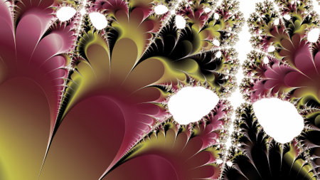 Abstract fractal. Fractal art background for creative design. Decoration for wallpaper, desktop, poster, cover booklet. Print for clothes, t-shirt. Creative illustration for designの写真素材