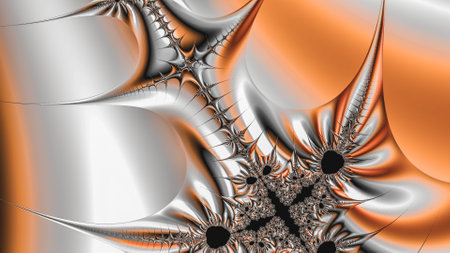 Abstract fractal. Fractal art background for creative design. Decoration for wallpaper, desktop, poster, cover booklet. Print for clothes, t-shirt. Creative illustration for designの写真素材