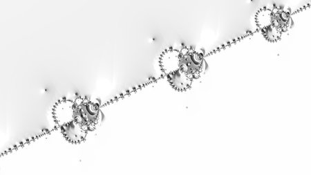 Abstract Computer generated Fractal design. A fractal is a never-ending pattern. Fractals are infinitely complex patterns that are self-similar across different scales.の写真素材