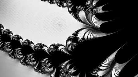 Abstract Computer generated Fractal design. A fractal is a never-ending pattern. Fractals are infinitely complex patterns that are self-similar across different scales.の写真素材