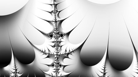 Abstract Computer generated Fractal design. A fractal is a never-ending pattern. Fractals are infinitely complex patterns that are self-similar across different scales.の写真素材