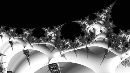 Abstract Computer generated Fractal design. A fractal is a never-ending pattern. Fractals are infinitely complex patterns that are self-similar across different scales.の写真素材