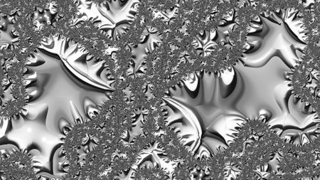 Abstract Computer generated Fractal design. A fractal is a never-ending pattern. Fractals are infinitely complex patterns that are self-similar across different scales.の写真素材