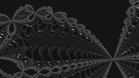 Abstract Computer generated Fractal design. A fractal is a never-ending pattern. Fractals are infinitely complex patterns that are self-similar across different scales.の写真素材