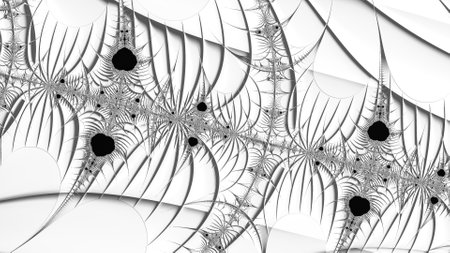 Abstract Computer generated Fractal design. A fractal is a never-ending pattern. Fractals are infinitely complex patterns that are self-similar across different scales.の写真素材