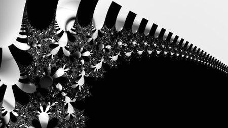 Abstract Computer generated Fractal design. A fractal is a never-ending pattern. Fractals are infinitely complex patterns that are self-similar across different scales.の写真素材