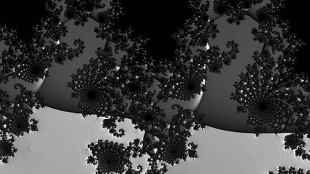 Abstract Computer generated Fractal design. A fractal is a never-ending pattern. Fractals are infinitely complex patterns that are self-similar across different scales.の写真素材