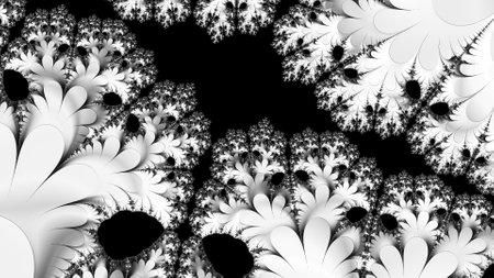 Abstract Computer generated Fractal design. A fractal is a never-ending pattern. Fractals are infinitely complex patterns that are self-similar across different scales.の写真素材