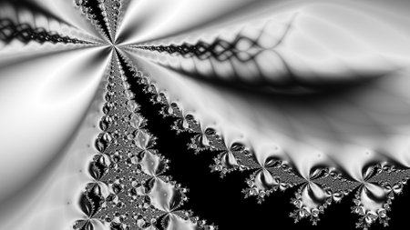 Abstract Computer generated Fractal design. A fractal is a never-ending pattern. Fractals are infinitely complex patterns that are self-similar across different scales.の写真素材