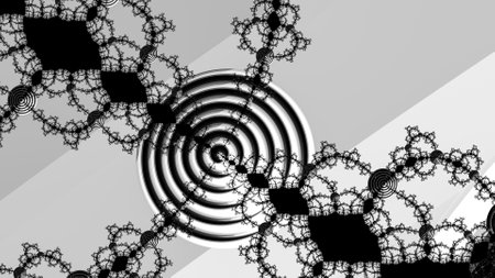 Abstract Computer generated Fractal design. A fractal is a never-ending pattern. Fractals are infinitely complex patterns that are self-similar across different scales.の写真素材