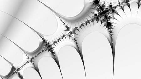Abstract Computer generated Fractal design. A fractal is a never-ending pattern. Fractals are infinitely complex patterns that are self-similar across different scales.の写真素材