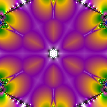 Abstract fractal computer generated composition with various geometrical shapes.の写真素材