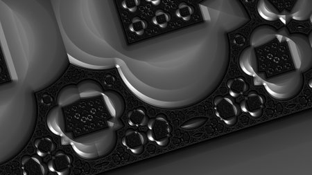 Fractal art background for creative design. Abstract fractal. Decoration for wallpaper, desktop, poster, cover booklet. Print for clothes, t-shirt. Creative illustration for designの写真素材