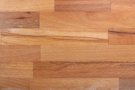 Worn old wooden cutting board background patternの写真素材