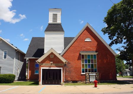 A Church In Bancroft Michiganの写真素材