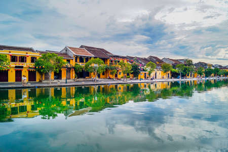 View of Hoi An ancient town which is a very famous destination of Vietnamのeditorial素材
