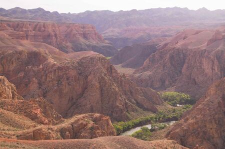 Charyn River in the Canyon, Southern Kazakhstan