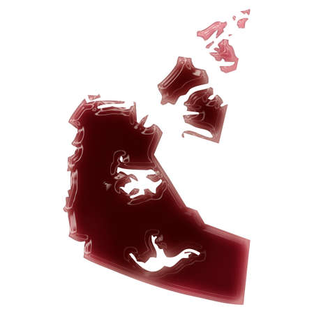 Pool of blood (or wine) that formed the shape of Northwest Territories. (series)の写真素材