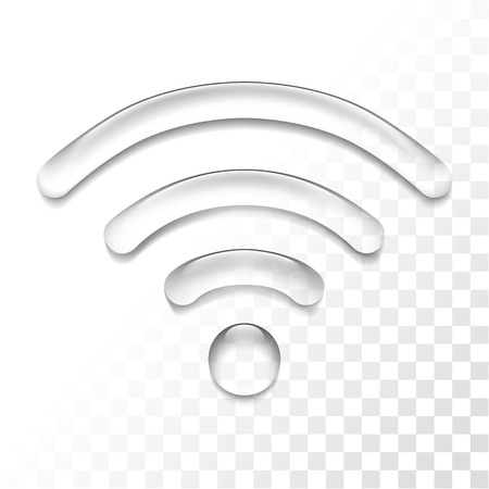 Wireless connection transparent iconのイラスト素材