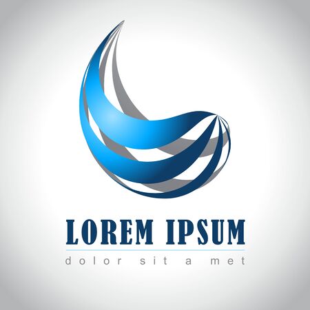 Abstract web Icon and logo sample, vector illusrationのイラスト素材