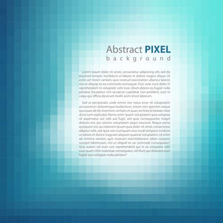 Abstract blue pixel mosaic background, vector illustrationのイラスト素材