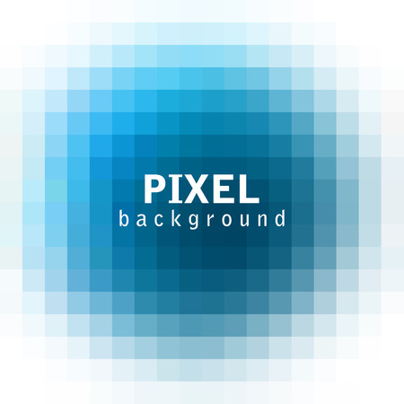 Abstract pixel blue cubic background, vector illustrationのイラスト素材
