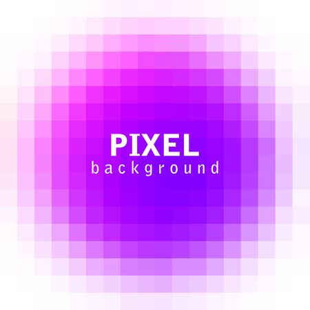 Abstract pixel purple cubic background, vector illustrationのイラスト素材