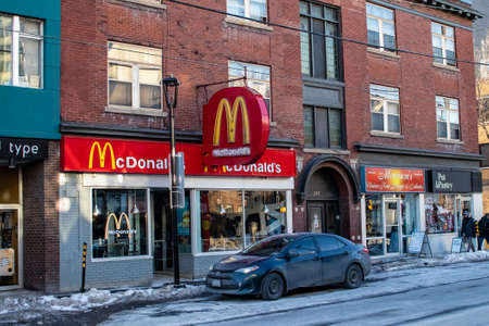 The Elgin Street McDonald's fast food restaurant is seen on a winter day.