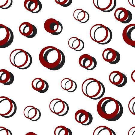 Circle seamless pattern for wallpaper, printing on fabric - vector illustrationのイラスト素材
