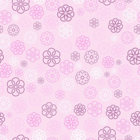 Flower seamless pattern for fabric print, wallpaper, background - vector illustrationのイラスト素材