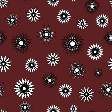 Flower water lily seamless pattern for fabric print, wallpaper, background - vector illustrationのイラスト素材