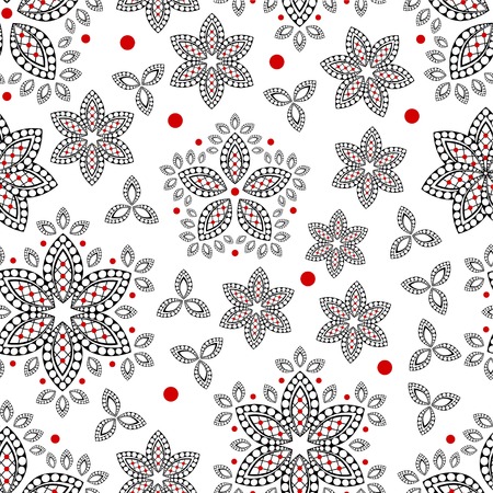 Ornate floral seamless texture.Seamless pattern can be used for wallpaper, pattern fills, web page background, surface texturesのイラスト素材