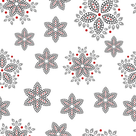 Ornate floral seamless texture.Seamless pattern can be used for wallpaper, pattern fills, web page background, surface texturesのイラスト素材