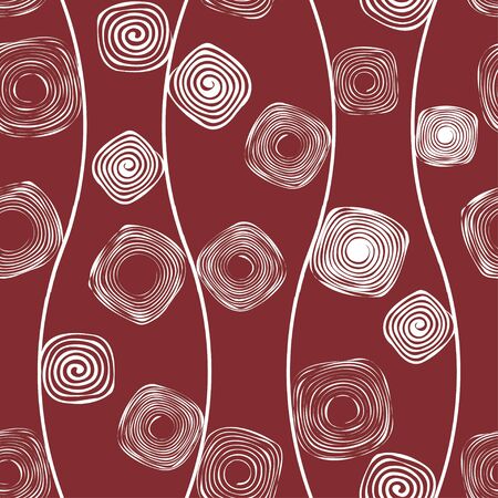Abstract seamless pattern with spirals - vector illustrationのイラスト素材