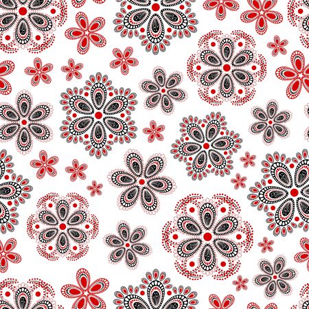 Ornate floral seamless texture.Seamless pattern can be used for wallpaper, pattern fills, web page background, surface texturesのイラスト素材