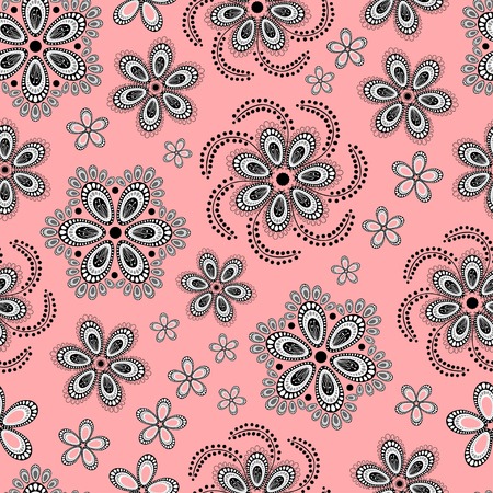 Ornate floral seamless texture.Seamless pattern can be used for wallpaper, pattern fills, web page background, surface texturesのイラスト素材