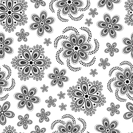 Ornate floral seamless texture.Seamless pattern can be used for wallpaper, pattern fills, web page background, surface texturesのイラスト素材